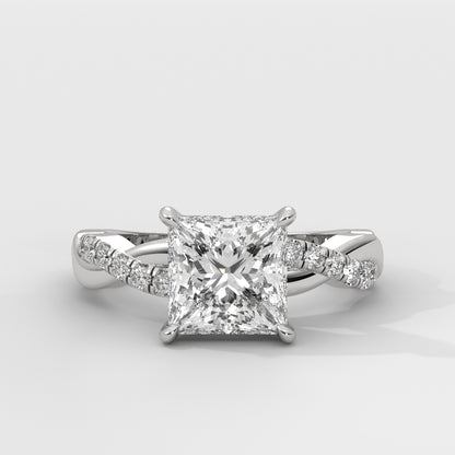 Anillo de Compromiso Twisted Shank Princess