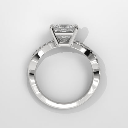 Anillo de Compromiso Twisted Shank Princess
