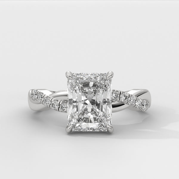 Anillo de Compromiso Twisted Shank Radiant