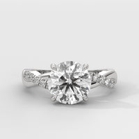 Anillo de Compromiso Twisted Shank Round