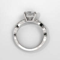 Anillo de Compromiso Twisted Shank Cushion