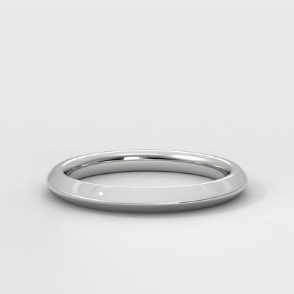 Anillo Knife Edge Wedding Band