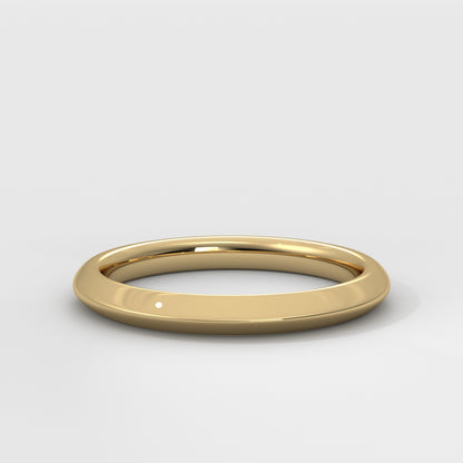 Anillo Knife Edge Wedding Band