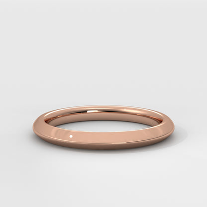 Anillo Knife Edge Wedding Band