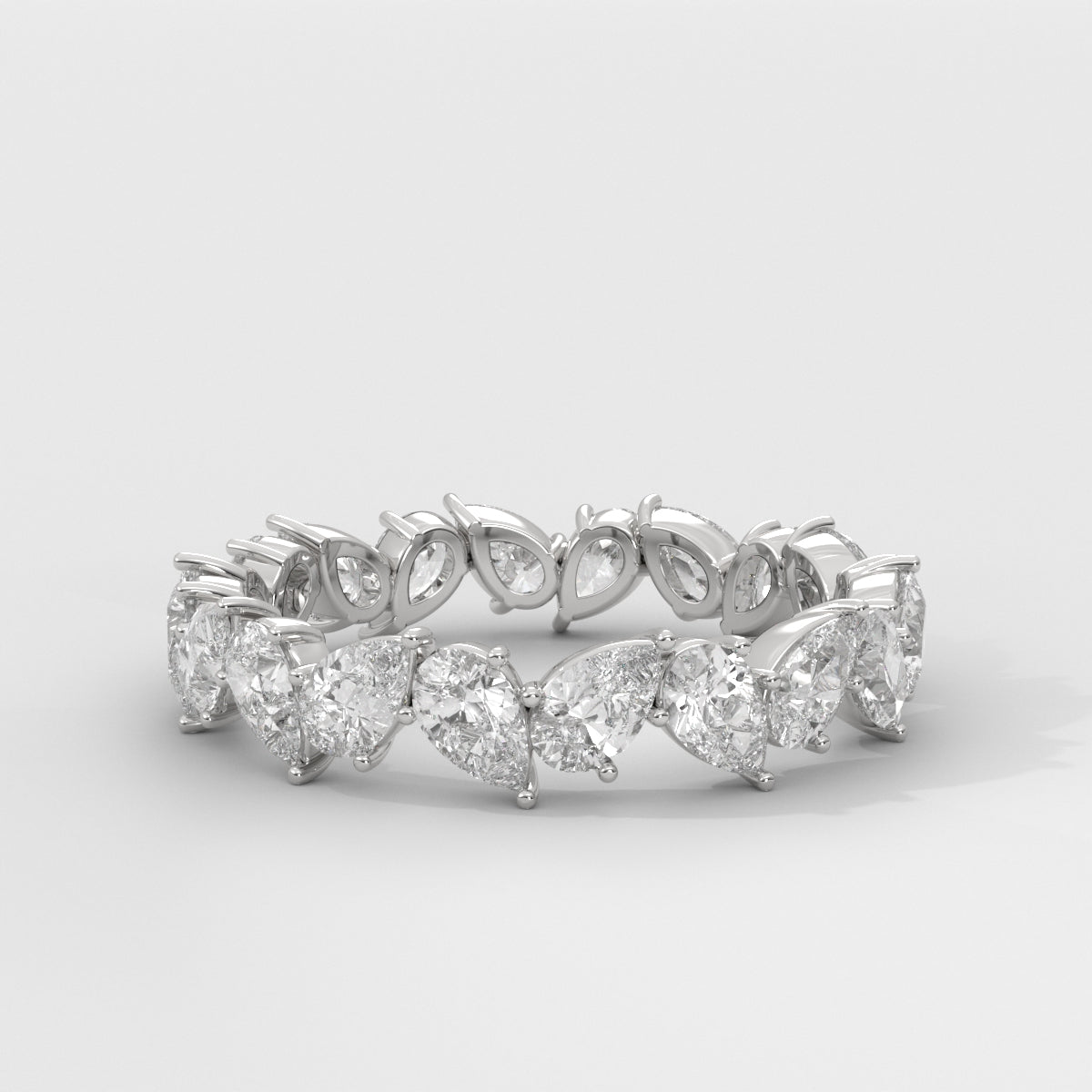 Anillo Eternity Pear