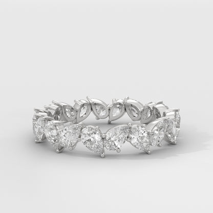 Anillo Eternity Pear