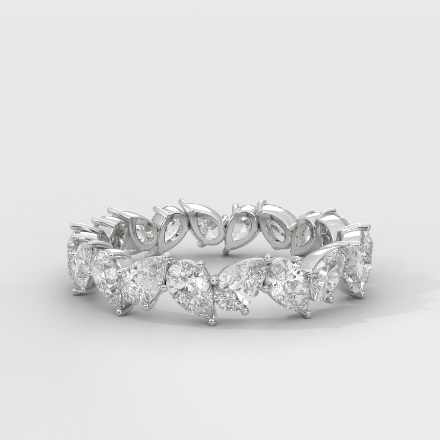Anillo Eternity Pear