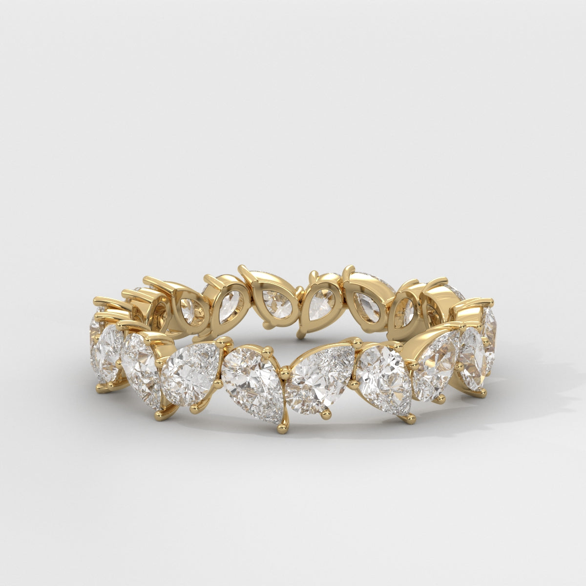 Anillo Eternity Pear