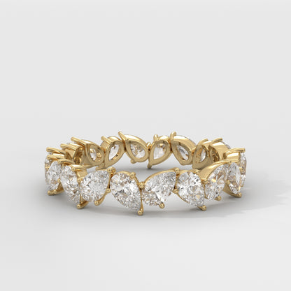 Anillo Eternity Pear
