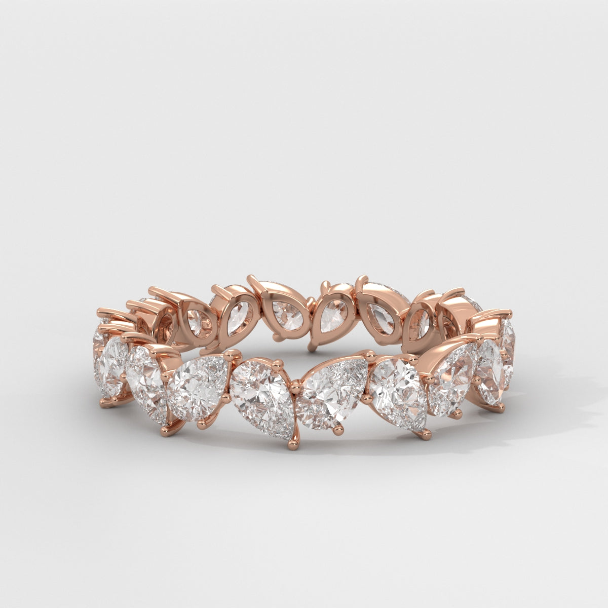 Anillo Eternity Pear