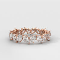 Anillo Eternity Pear