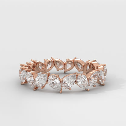 Anillo Eternity Pear