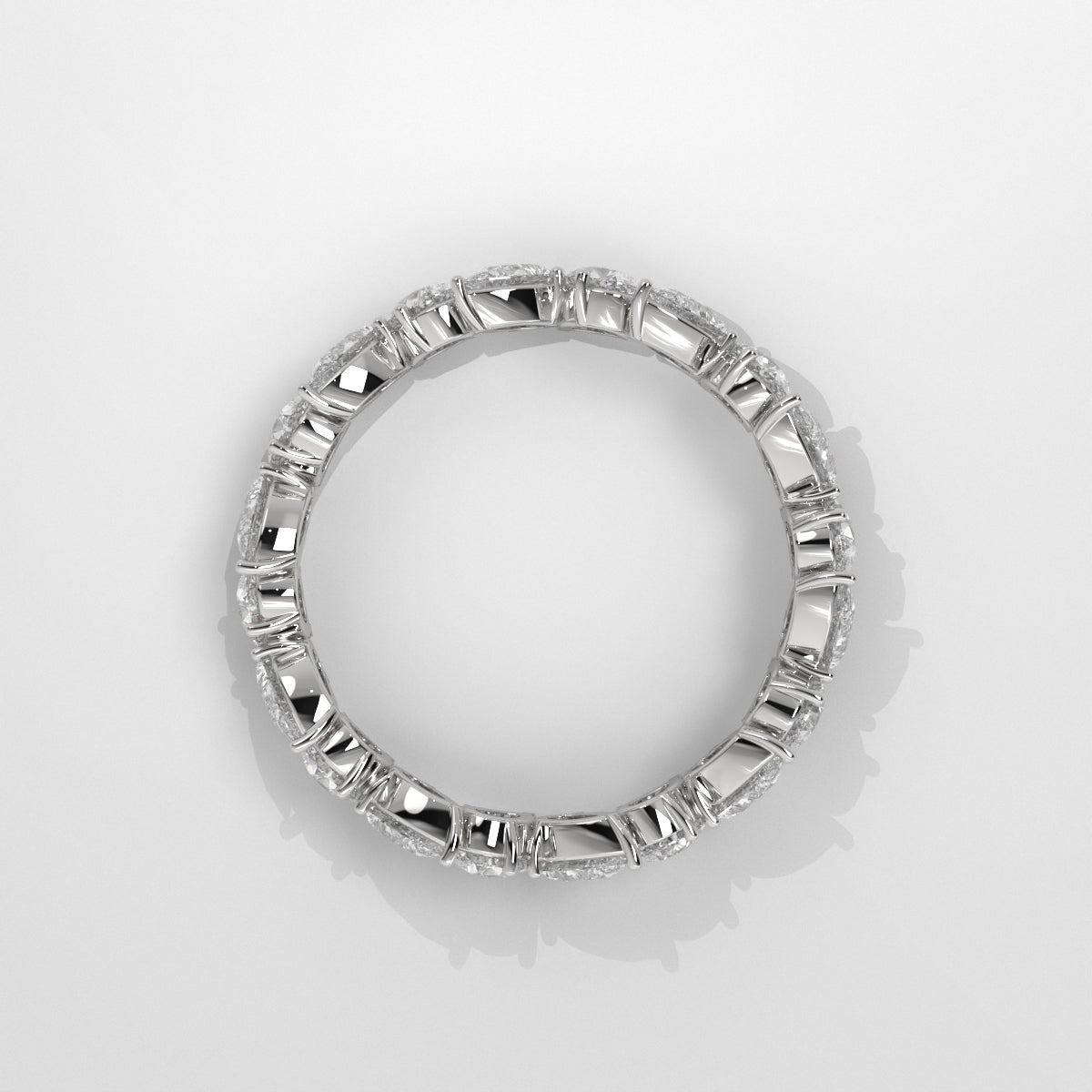 Anillo Eternity Pear