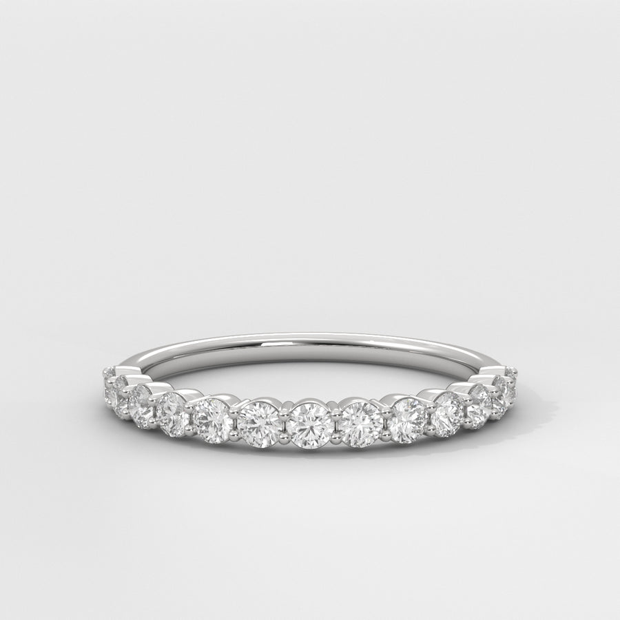 Anillo Shared Prongs Wedding Band