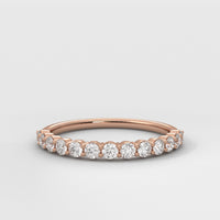 Anillo Shared Prongs Wedding Band
