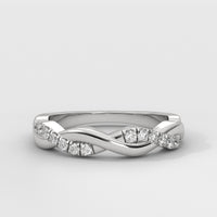 Anillo Twisted Shank Wedding Band
