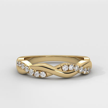 Anillo Twisted Shank Wedding Band