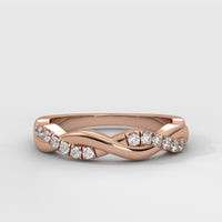 Anillo Twisted Shank Wedding Band